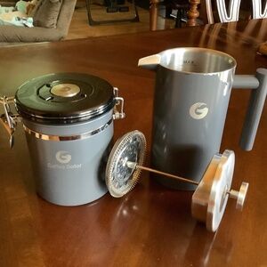 French press & canister